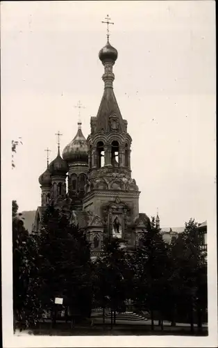 Ak Karlovy Vary Karlsbad Stadt, Russische Kirche