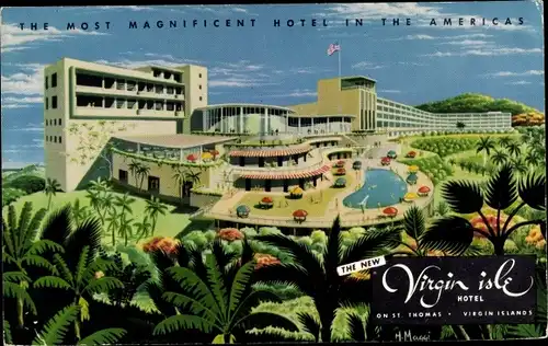 Ak Saint Thomas Amerikanische Jungferninseln, The Virgin Isle Hotel, Außenansicht