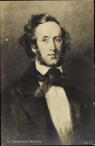 Künstler Ak Komponist Felix Mendelssohn Bartholdy