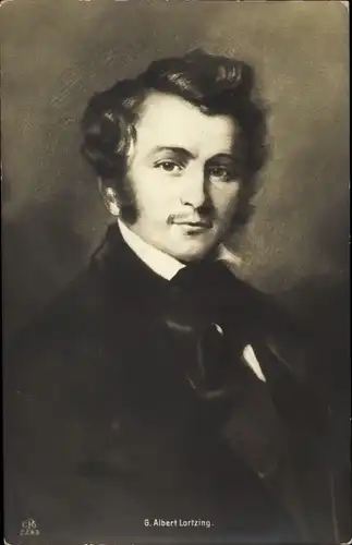 Künstler Ak Komponist Gustav Albert Lortzing