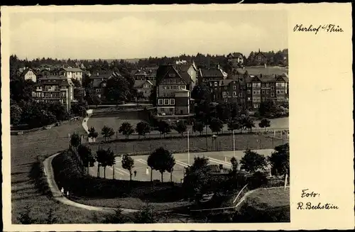 Ak Oberhof im Thüringer Wald, Teilansicht vom Ort, Tennisplätze