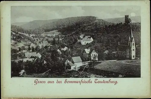 Ak Tautenburg im Saale Holzland Kreis, Panorama