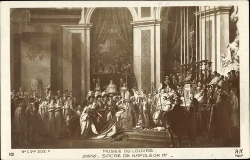 Künstler Ak David, Sacre de Napoleon 1er, Napoleon Bonaparte, Kaiser Napoleon I.