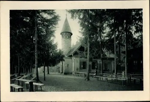 Ak Vilémovice u Macochy Südmähren, Macocha, Stiefmutterschlucht, Restaurant