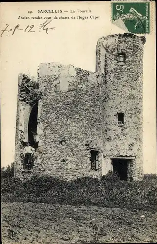 Ak Sarcelles Val d’Oise, Eglise, La Tourelle, Ancien rendez vous de chasse de Huges Capet