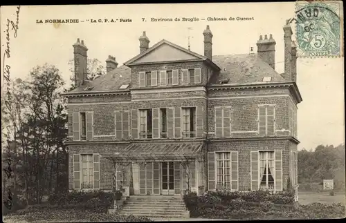 Ak Broglie Eure, Chateau de Guenet