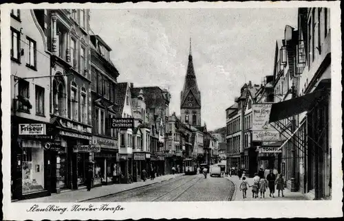 Ak Flensburg in Schleswig Holstein, Strassenansicht, Geschäfte