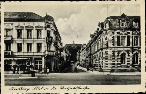 Ak Flensburg in Schleswig Holstein, Rathausstraße