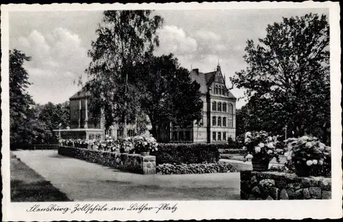 Ak Flensburg in Schleswig Holstein, Zollschule am Lutherplatz