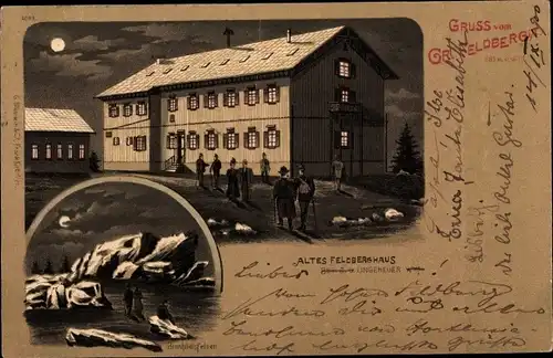 Mondschein Litho Niederreifenberg Schmitten im Taunus, Großer Feldberg