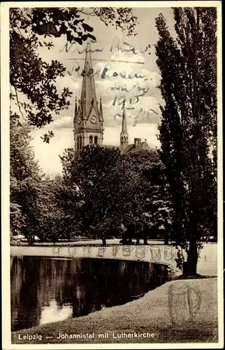 Ak Leipzig in Sachsen, Johannistal, Lutherkirche