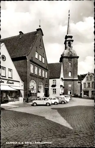 Ak Kappeln an der Schlei, Rathausmarkt