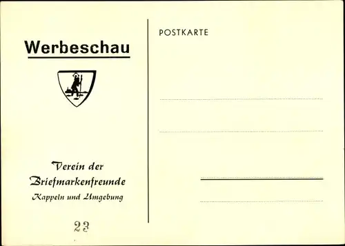 Ak Kappeln an der Schlei, Verein der Briefmarkenfreunde, Werbeschau
