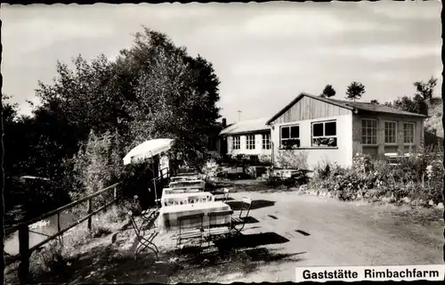 Ak Steinau an der Straße Hessen, Gaststätte Rimbachfarm, Außenansicht