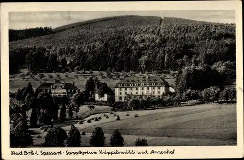 Ak Bad Orb in Hessen, Sanatorium Küppelsmühle und Annehof