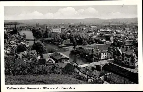 Ak Bad Kreuznach in Rheinland Pfalz, Blick von der Kreuzenburg