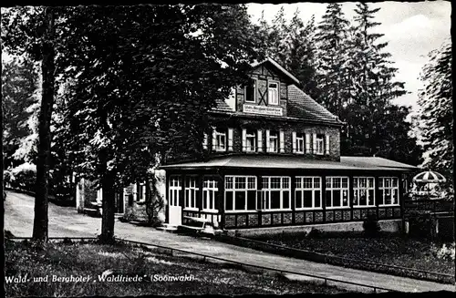 Ak Seesbach im Hunsrück, Wald und Berghotel Waldriede im Soonwald, Außenansicht