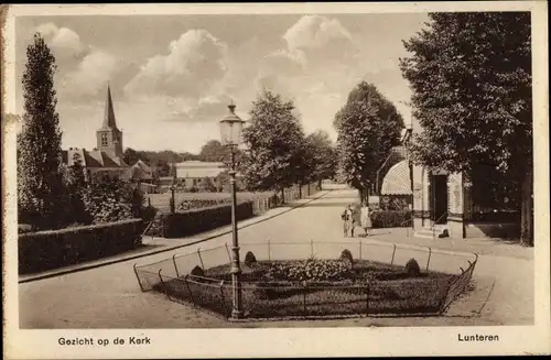 Ak Lunteren Ede Gelderland, Gezicht op de Kerk