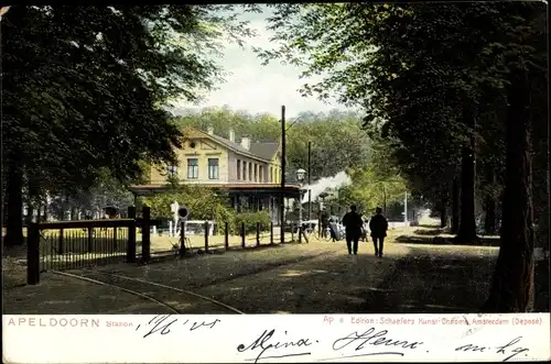 Ak Apeldoorn Gelderland Niederlande, Station