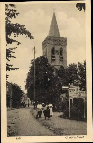 Ak Ede Gelderland Niederlande, Grootestraat, Kerk