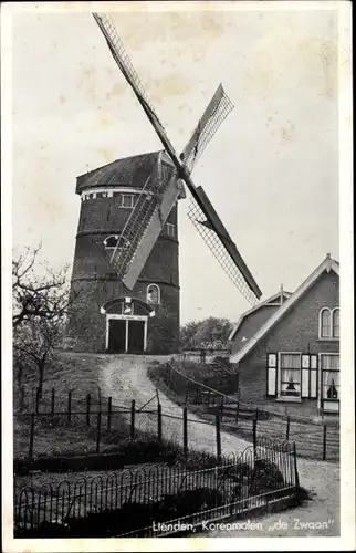 Ak Lienden Buren Gelderland, Korenmolen de Zwaan