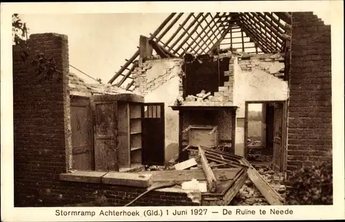 Ak Achterhoek Gelderland, Stormramp 1927, de Ruine te Neede