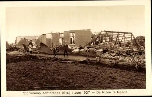 Ak Achterhoek Gelderland, Stormramp 1927, de Ruine te Neede