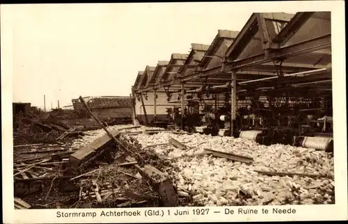 Ak Achterhoek Gelderland, Stormramp 1927, de Ruine te Neede