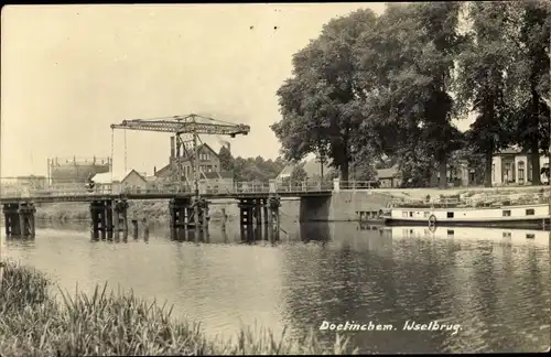 Ak Doetinchem Gelderland, Ijselbrug, Klappbrücke