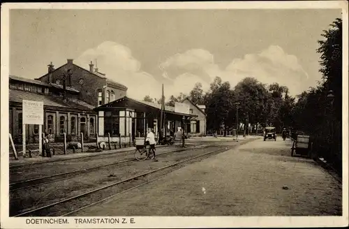 Ak Doetinchem Gelderland Niederlande, Tramstation Z. E., Haltestelle