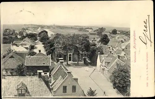 Ak Appingedam Groningen Niederlande, Westeinde, Ortsansicht