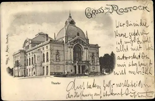 Ak Hansestadt Rostock, Theater