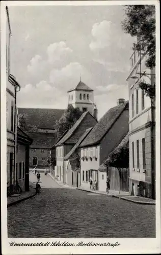 Ak Belgern Schildau Nordsachsen, Gneisenaustadt, Beethovenstraße