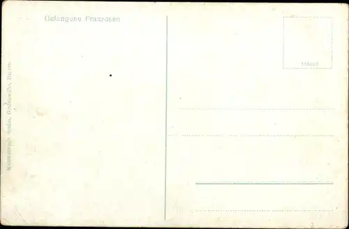 Ak Kriegsgefangene Franzosen, deutsche Soldaten