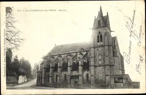 Ak Crécy la Chapelle Seine et Marne, Eglise