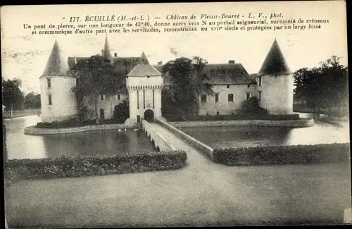 Ak Écuillé Maine et Loire, Chateau de Plessis-Bourre