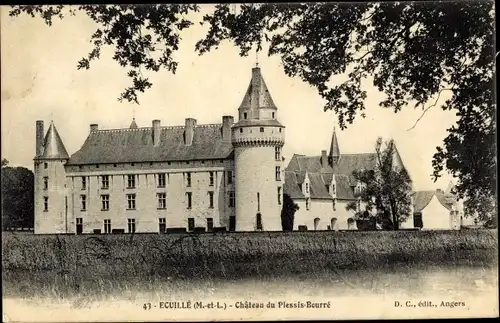 Ak Écuillé Maine et Loire, Chateau du Plessis-Bourre