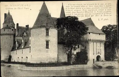Ak Écuillé Maine et Loire, Chateau de Plessis-Bourre