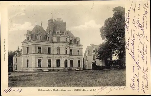 Ak Écuillé Maine et Loire, Chateau de la Roche-Chauvon