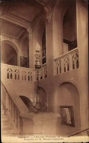 Ak Sancerre Cher, L'Escalier d'honneur du Chateau Propriete de M. Marnier Laspostolle