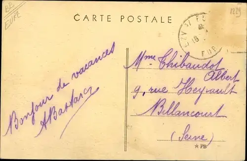 Ak Ivry la Bataille Eure, Un coin de Venise sur l'Eure