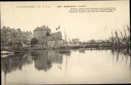 Ak Honfleur Calvados, Le Port