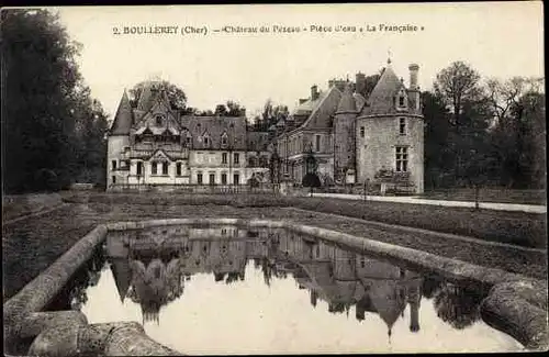 Ak Bouilleret Cher, Chateau du Pezeau, Piece d'eau La Francaise