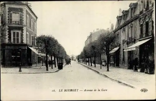 Ak Le Bourget Seine Saint Denis, Avenue de la Gare