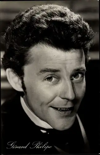 Ak Schauspieler Gerard Philipe, Portrait, Der schöne Octave
