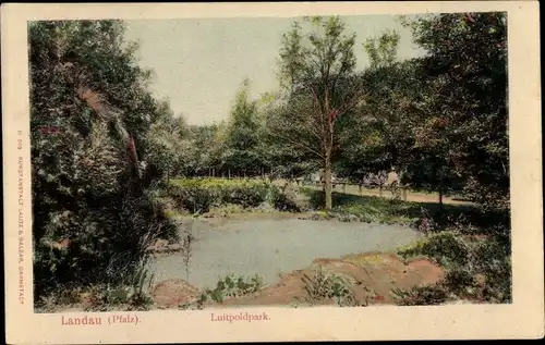 Ak Landau in der Pfalz, Luitpoldpark