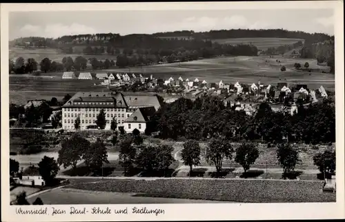 Ak Wunsiedel im Tal der Röslau Oberfranken, Jean Paul Schule, Siedlungen