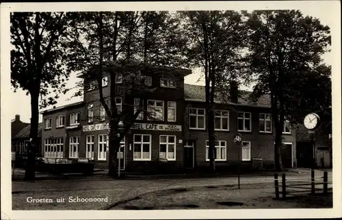 Ak Schoonoord Drenthe Niederlande, Hotel CafeDe Hoek Pension