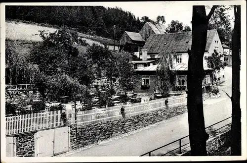 Ak Großrückerswalde im Erzgebirge, Schindelbachmühle