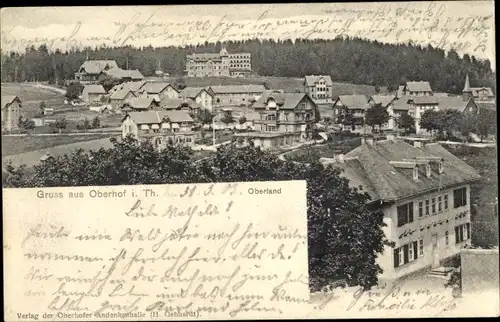 Ak Oberhof im Thüringer Wald, Oberland, Häuser